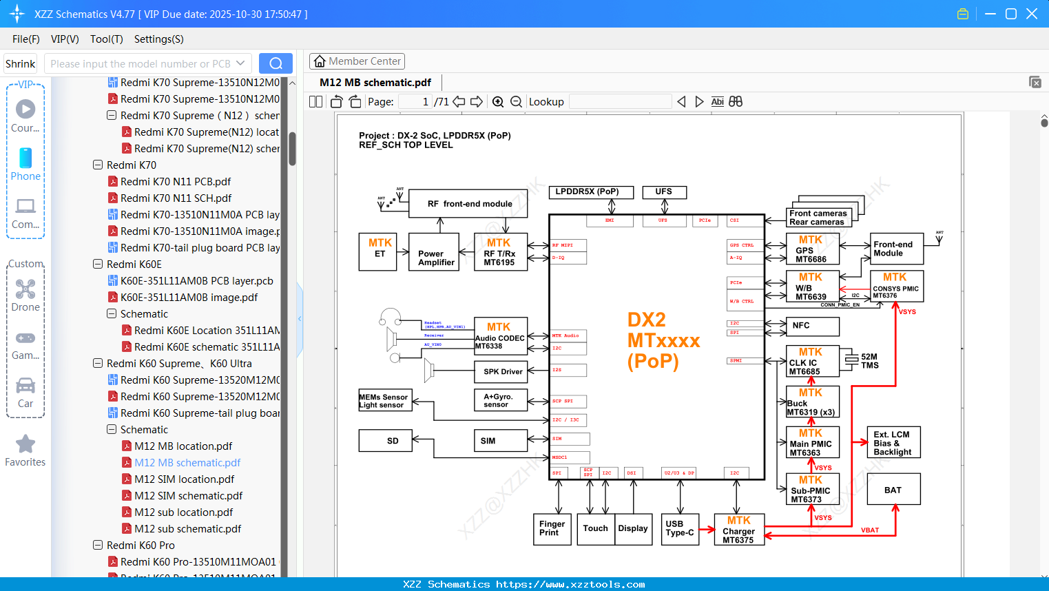 Xiaomi Redmi M12 MB Schematic